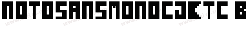 notosansmonoCJKtc bl字体转换